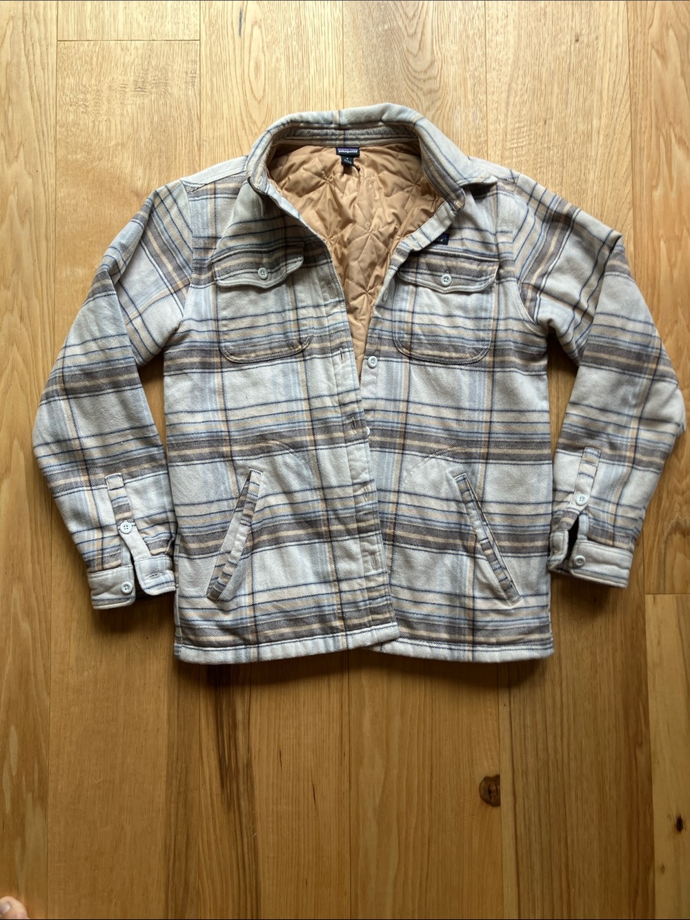 Patagonia Insulated Fjord Plaid Flannel Shacket, small